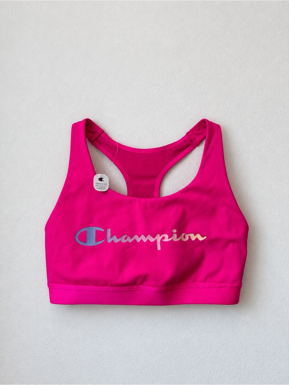 Champion Women’s Pink Moderate Support Racerback Sports Bra Size M NWT